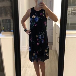 Small Old navy black floral dress